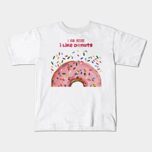 I Run Because I Like Donuts Kids T-Shirt